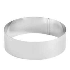 CASA Damier Anillo Para Tarta Juego De 4 Plateado| Moldes