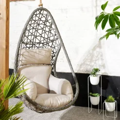 CASA Drop Silla Colgante Gris| Sillas Colgantes