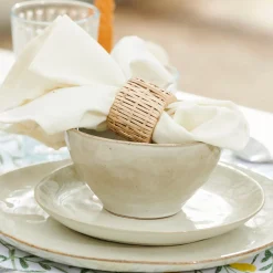 CASA Earth Marl Plato De Postre Crema| Platos