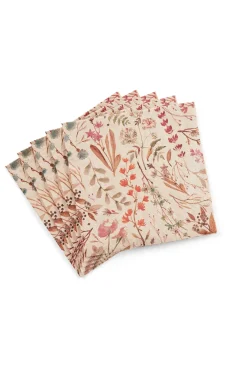 CASA Eco Dried Flower Paquete De 20 Servilletas Multicolor| Servilletas