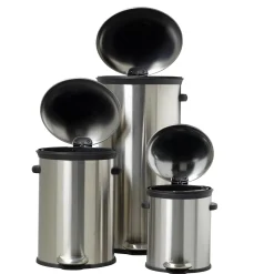CASA Elegance Cubo Con Pedal 12L Plateado| Cubos De Basura
