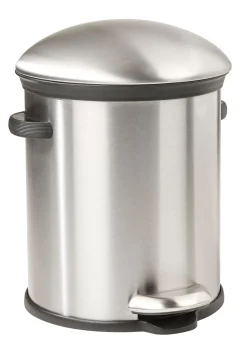 CASA Elegance Cubo Con Pedal 5L Plateado| Papeleras