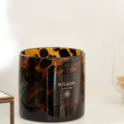 CASA Escape Black Oudh Vela Perfumada En Vaso Negro, Marron, Multicolor| Velas