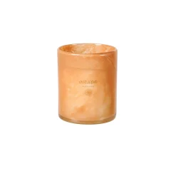 CASA Escape Black Oudh Vela Perfumada En Vaso Blanco, Color Rosa Viejo| Velas