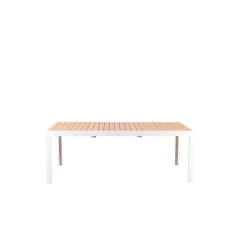 CASA Ethan Mesa Extensible Blanco, Natural| Mesas De Jardín