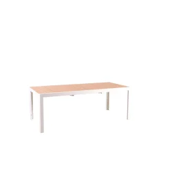 CASA Ethan Mesa Extensible Blanco, Natural| Mesas De Jardín