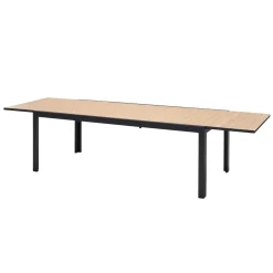 CASA Ethan Mesa Extensible Negro, Natural| Mesas De Jardín