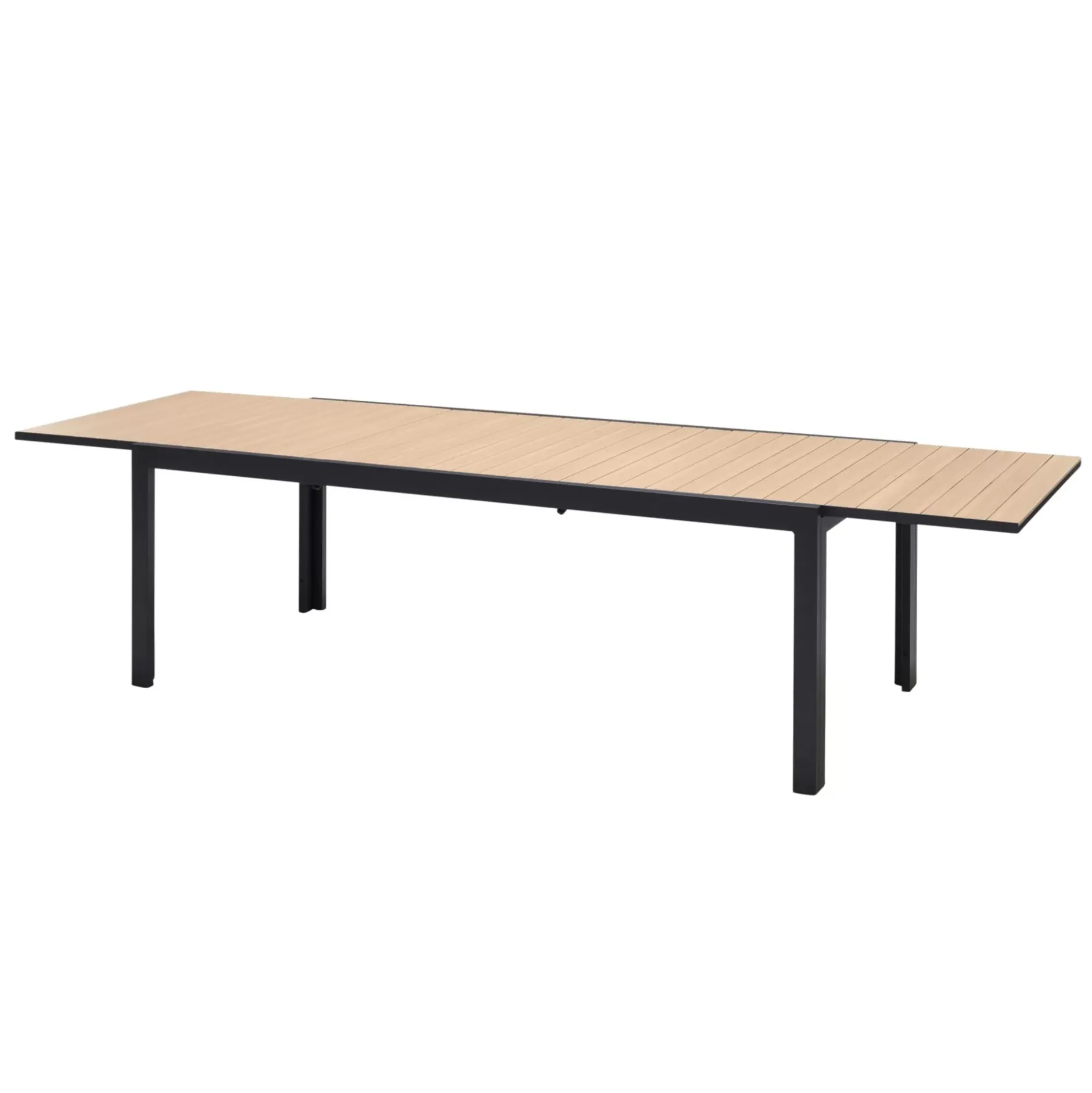 CASA Ethan Mesa Extensible Negro, Natural| Mesas De Jardín