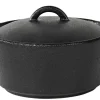 CASA Fero Cazuela Para Horno Con Tapa Negro| Fuentes De Horno