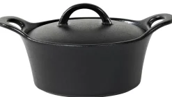 CASA Fero Cazuela Para Horno Con Tapa Negro| Fuentes De Horno