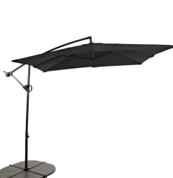 CASA Fiji Parasol Colgante Sin Pie Negro| Parasoles