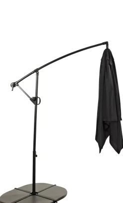 CASA Fiji Parasol Colgante Sin Pie Negro| Parasoles