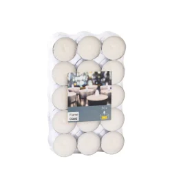 CASA Flame Velas Pequenas Juego De 30 Blanco| Velas