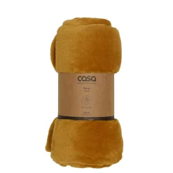 CASA Flanella Manta Amarillo Oscuro| Mantas