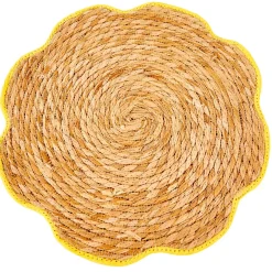 CASA Flower Mantel Individual Amarillo Amarillo| Manteles Individuales