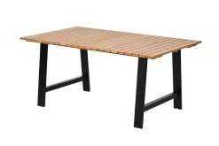 CASA Formax Mesa De Jardín Con Patas En A Natural/Negro| Mesas De Jardín