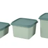 CASA Freezer Cajas Congeladoras Juego De 10 Menta, Verde Oscuro| Taperes