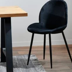 CASA Freyo Silla De Comedor Negro| Sillas De Comedor