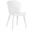 CASA Frida Silla De Concha Blanca| Sillas De Jardín