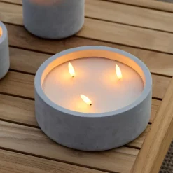 CASA Fuego Vela Led Solar Gris Claro| Velas Led