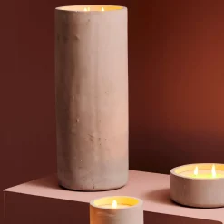 CASA Fuego Vela Led Solar Gris Claro| Velas Led