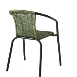 CASA Gerona Silla Apilable Caqui| Sillas De Jardín