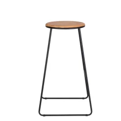 CASA Giulia Taburete Negro, Natural| Taburetes De Bar