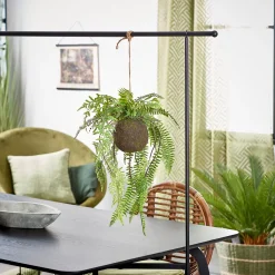 CASA Greenery Macetero Colgante Con Helecho Verde| Plantas Artificiales