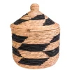 CASA Guatemala Cesta Negro, Natural| Cestas De Almacenaje