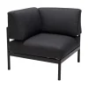 CASA Hanna Lounge Silla Esquinera Negro| Conjuntos Lounge