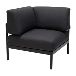 CASA Hanna Lounge Silla Esquinera Negro| Conjuntos Lounge