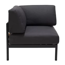 CASA Hanna Lounge Silla Esquinera Negro| Conjuntos Lounge