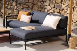 CASA Hanna Tumbona Lounge Negro| Conjuntos Lounge
