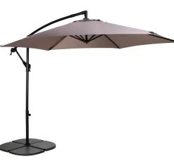 CASA Hawai Parasol Colgante Sin Pie Taupe| Parasoles