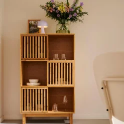 CASA Helge Armario Compartimentos Natural| Cajoneras