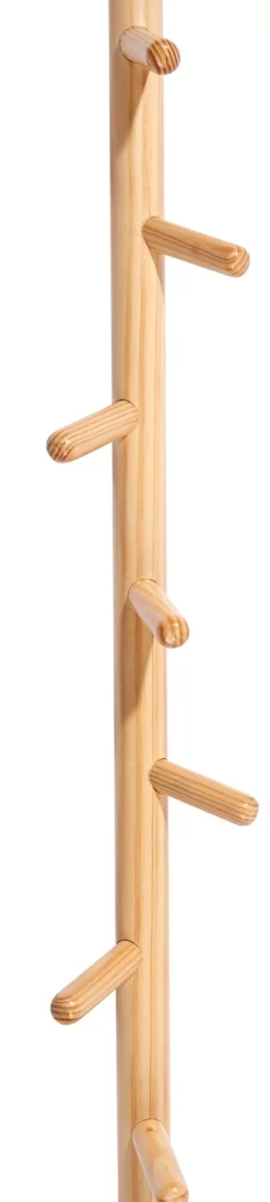 CASA Holda Perchero De Pared 7 Ganchos Natural| Percheros