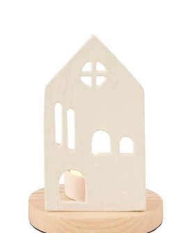 CASA Home Soporte Para Vela Pequena Blanco, Natural| Soprortes Para Velitas