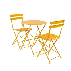CASA Imperial Conjunto Bistro Redondo Amarillo| Conjuntos Bistro