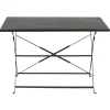 CASA Imperial Mesa Plegable Rectangular Negro| Mesas De Jardín
