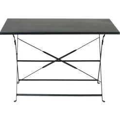 CASA Imperial Mesa Plegable Rectangular Negro| Mesas De Jardín