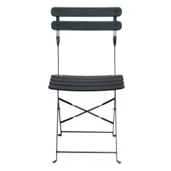 CASA Imperial Silla Plegable Negro| Sillas De Jardín