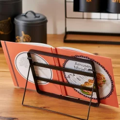 CASA Industria Atril De Cocina Negro| Accesorios De Cocina