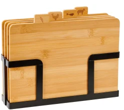 CASA Industria J/Tablas Para Cortar En Soporte Negro, Natural| Tablas De Cortar