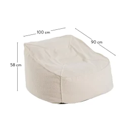 CASA Jacki Puf Blanco| Sofás