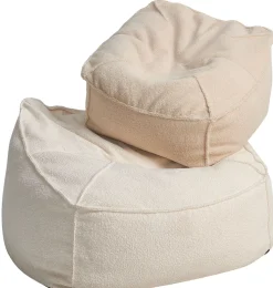 CASA Jacki Tejido Teddy Blanco| Pufs