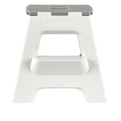 CASA Jasmin Taburete Plegable Deluxe Xl Gris Claro| Limpiar