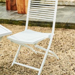CASA Jesse Silla Plegable Blanco, Beis| Sillas De Jardín