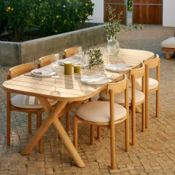 CASA Jules Conjunto De Jardín Con Cojines Beige| Conjuntos De Jardín