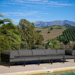CASA Jumbo Silla Esquinera Negro| Conjuntos Lounge