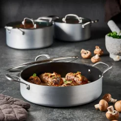 CASA Kastrol Olla Con Tapa Plateado| Sartenes